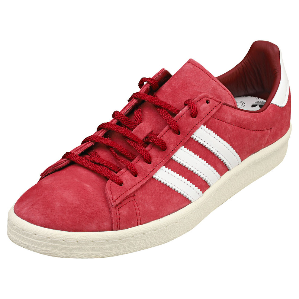 (10) adidas Campus 80s Mens Fashion Trainers in Burgundy White