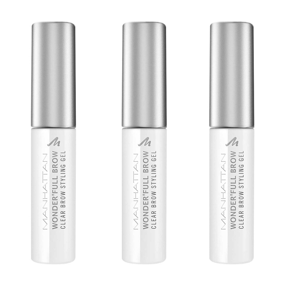 Manhattan Wonder'full Brow Clear Brow Styling Gel 004 Clear 4.5ml x 3