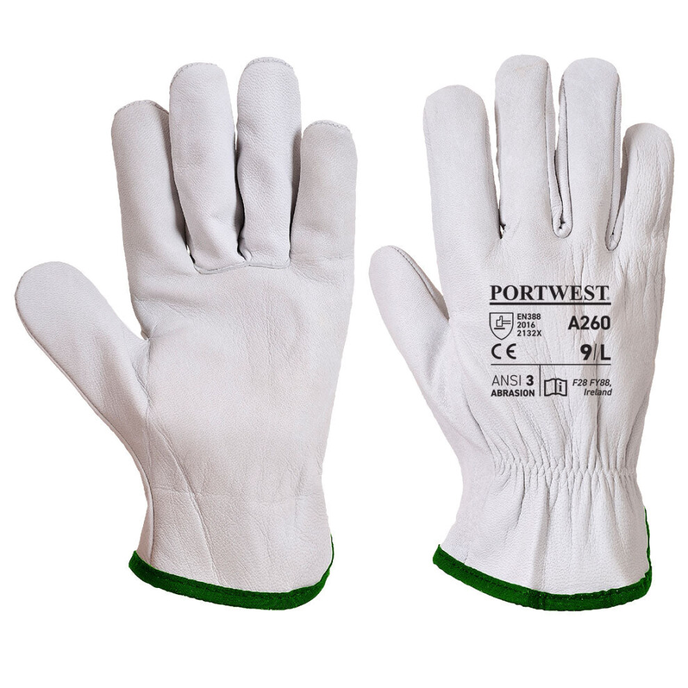 (White, L) Portwest Oves Driver Glove