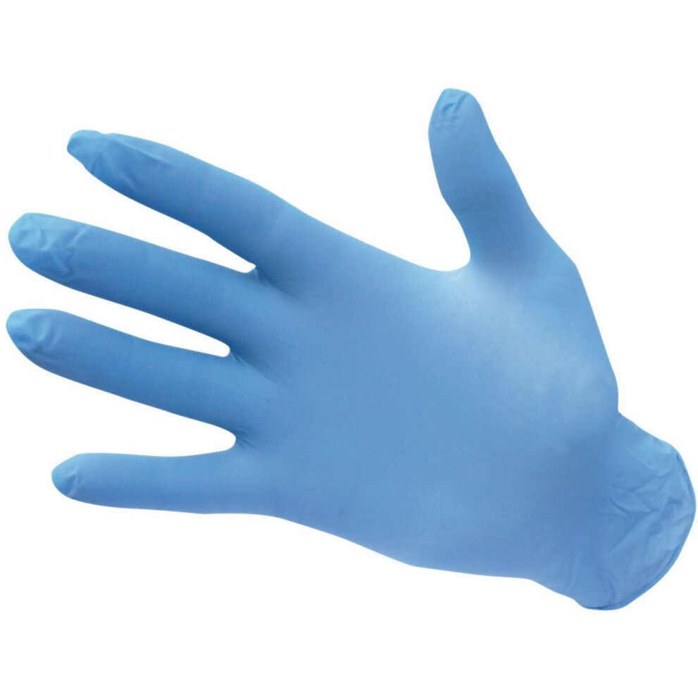 (Blue, S) Portwest Powder Free Nitrile Disposable Glove