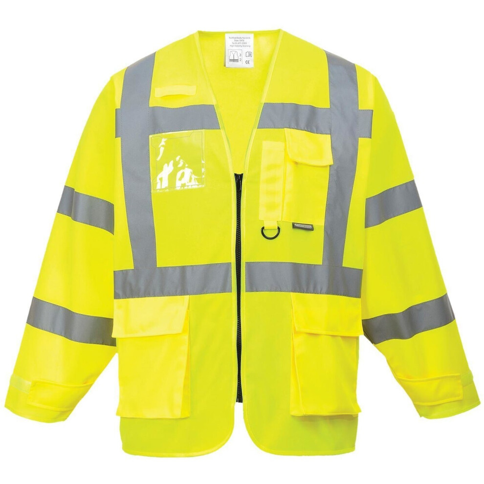 (Yellow, XXL) Portwest Hi-Vis Executive Jacket