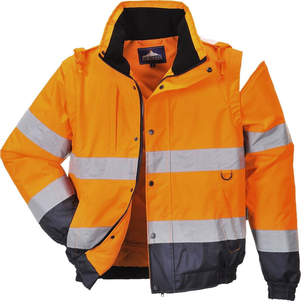 (Orange, M) Portwest HI-Vis 2-in-1 Jacket