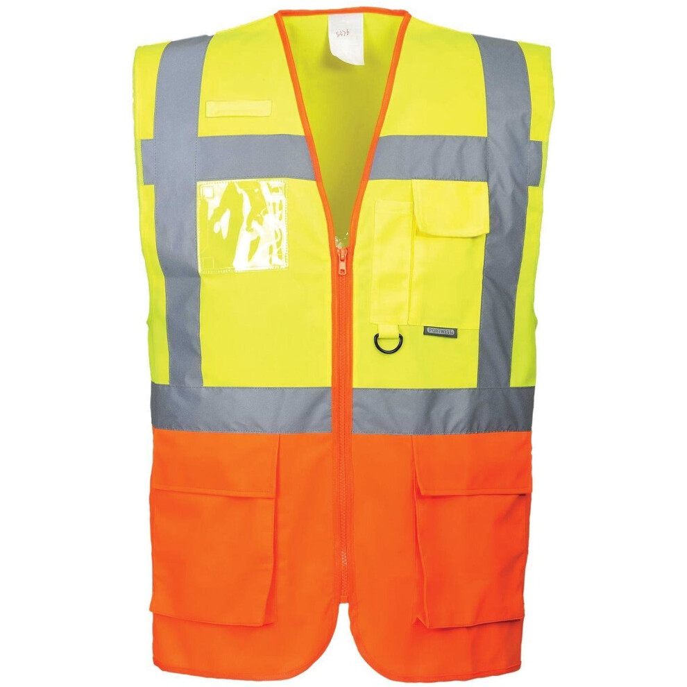 (Yellow/Orange, 3XL) Portwest Prague Executive Vest
