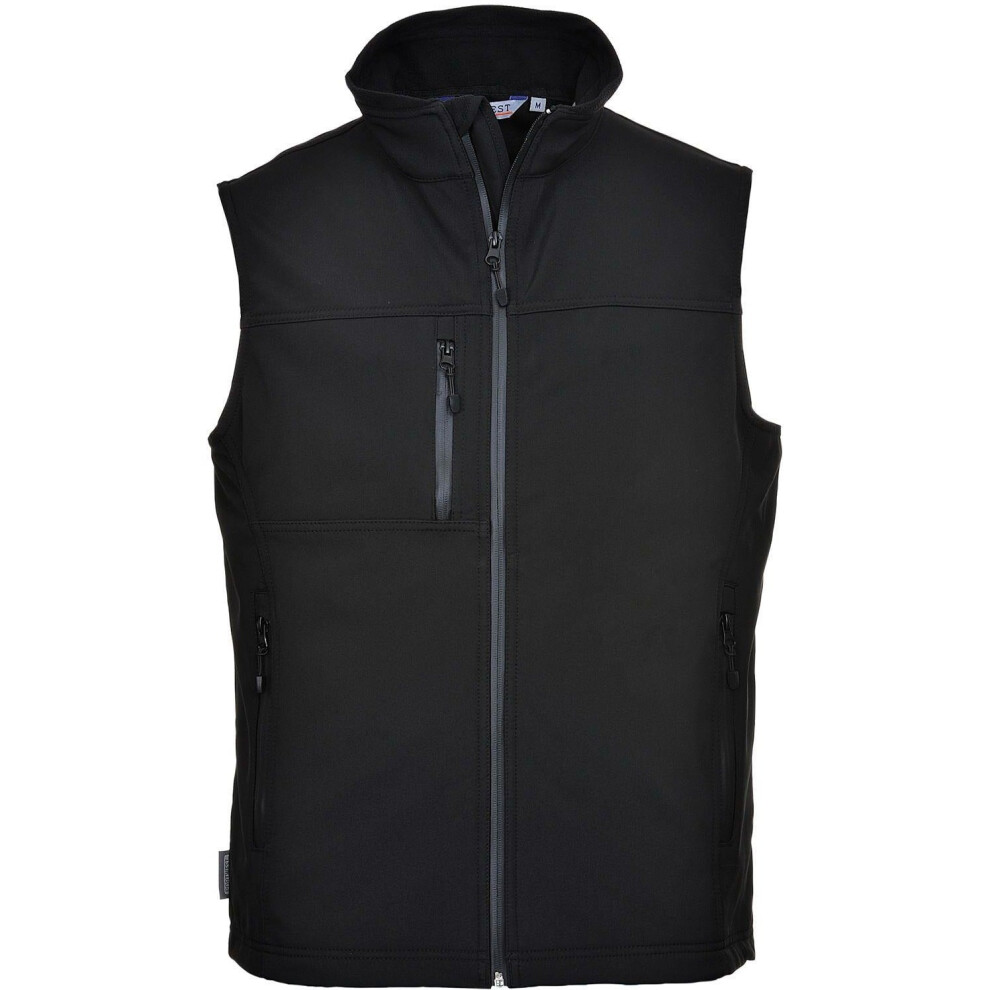 (Black, L) Portwest Softshell Bodywarmer (3L)