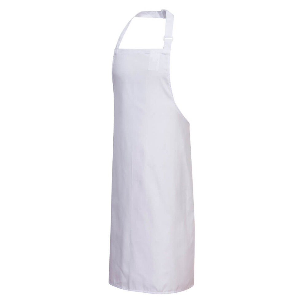 (White) Portwest PolyCotton Bib Apron