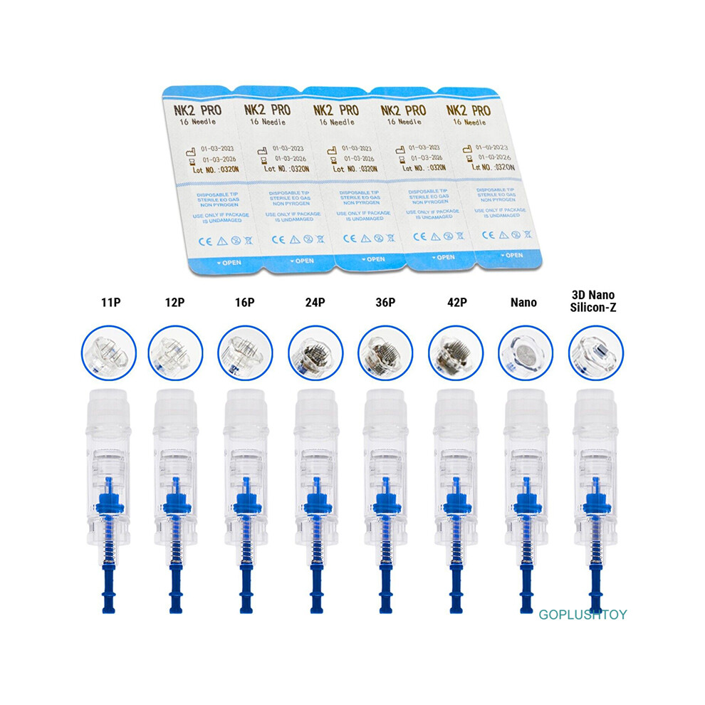 (10pcs 12Pins) Microneedling Cartridges for F8S Wireless DermaPen