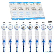(10 piezas, 16 pines) Cartuchos de microneedling para DermaPen inalámbrico F8S