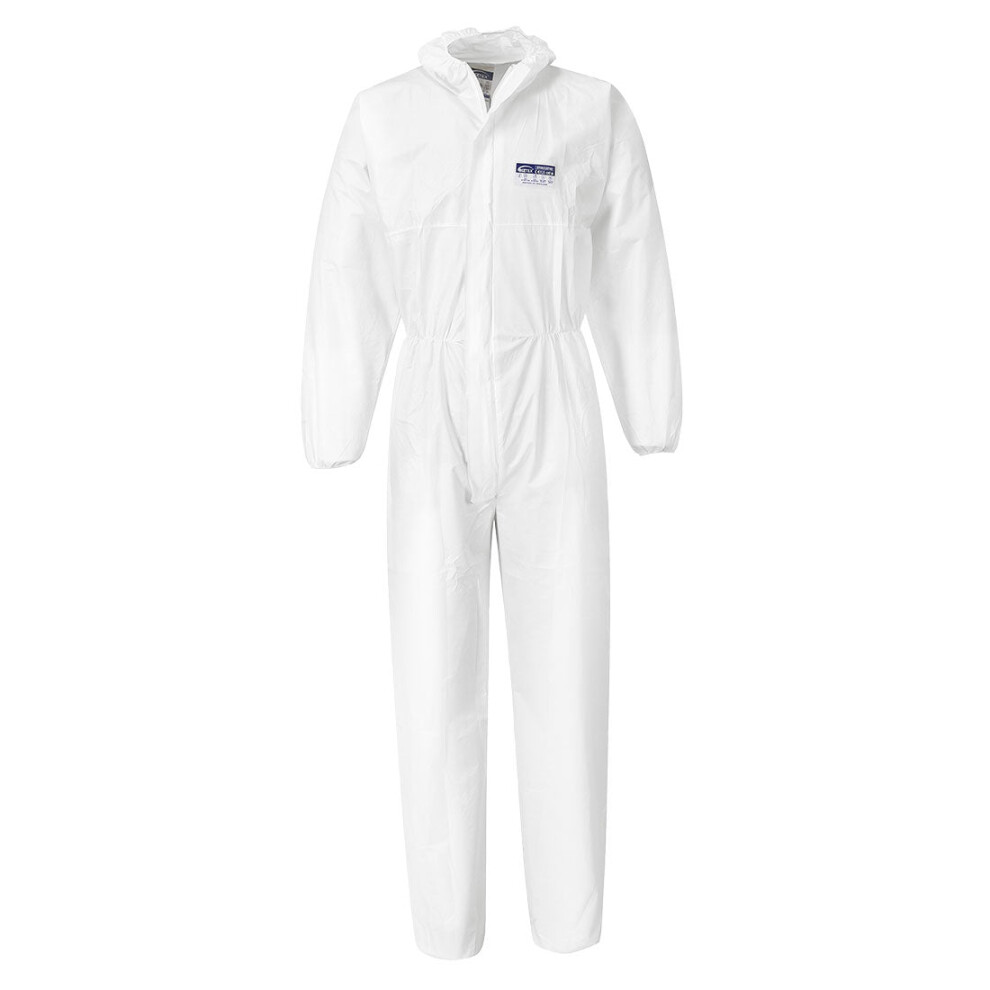 (White, XXL) Portwest Coverall PP/PE 65g (50pcs)