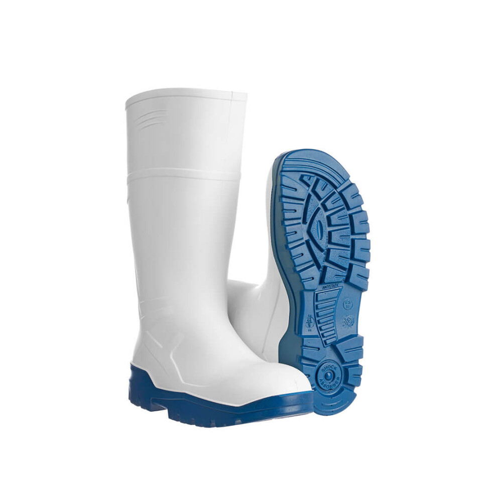 (White, UK 9) Portwest PU Food Wellington Boot S4 CI FO