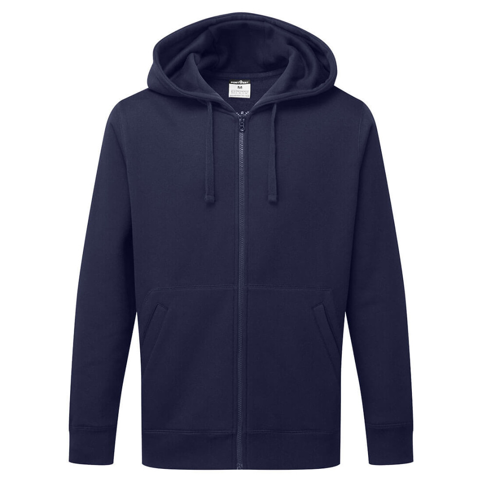 (Navy, XL) Portwest Zip Through Hoodie