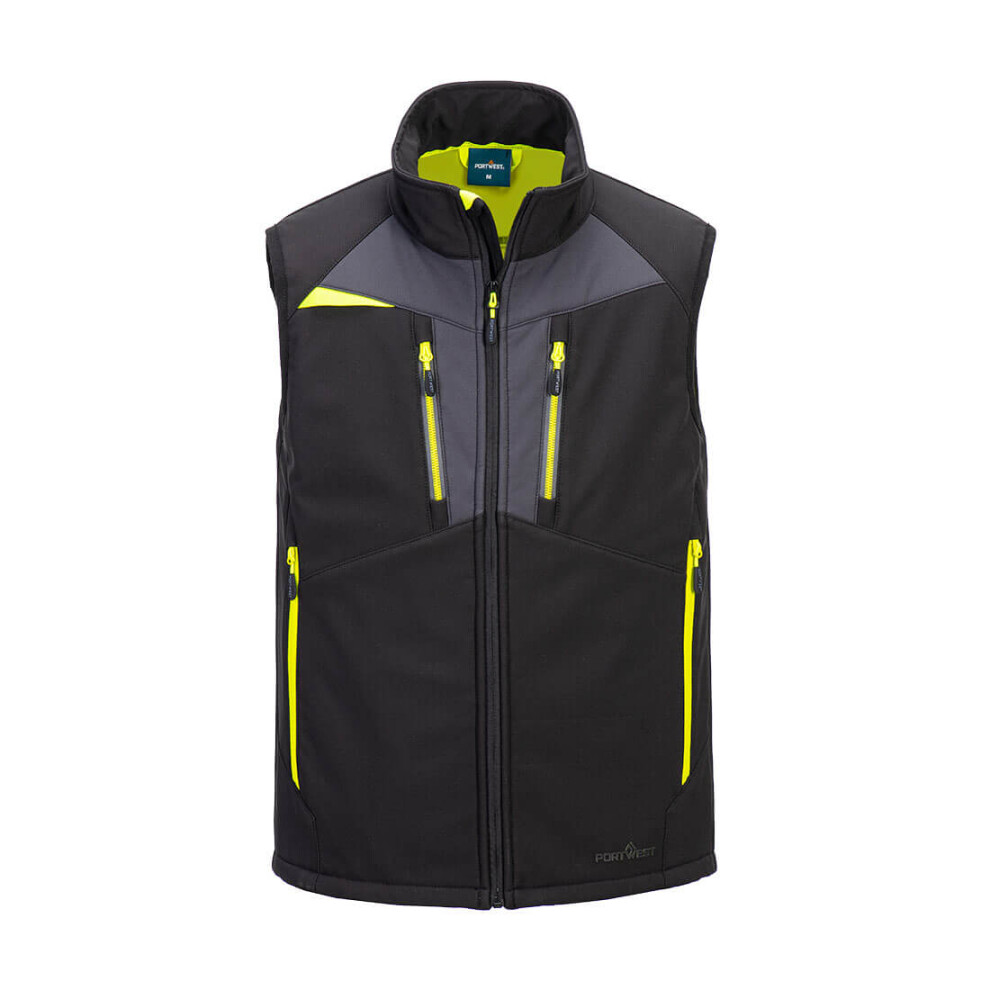 (Black, XXL) Portwest DX4 Softshell Gilet (3L)