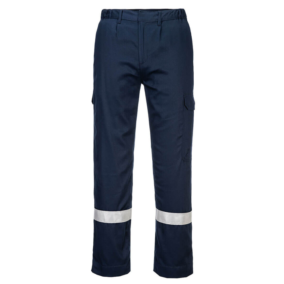 (Navy, XL) Portwest FR Lightweight Anti-Static Trousers