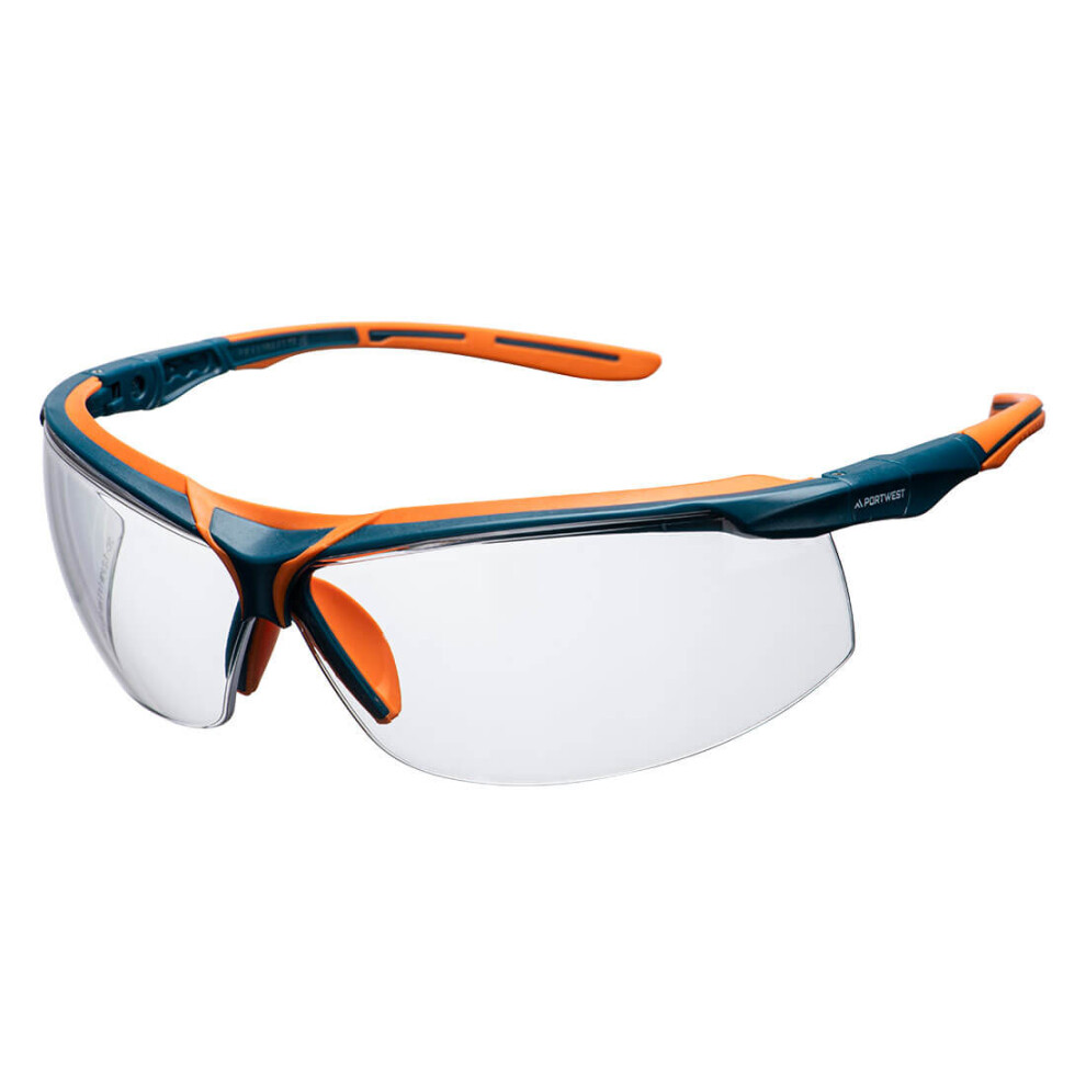 (Clear) Portwest Mega KN Safety Glasses