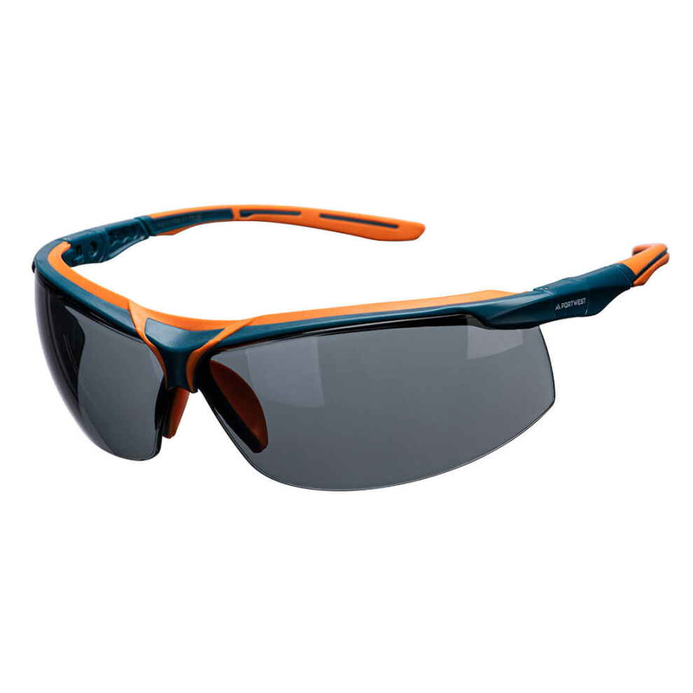 (Smoke) Portwest Mega KN Safety Glasses