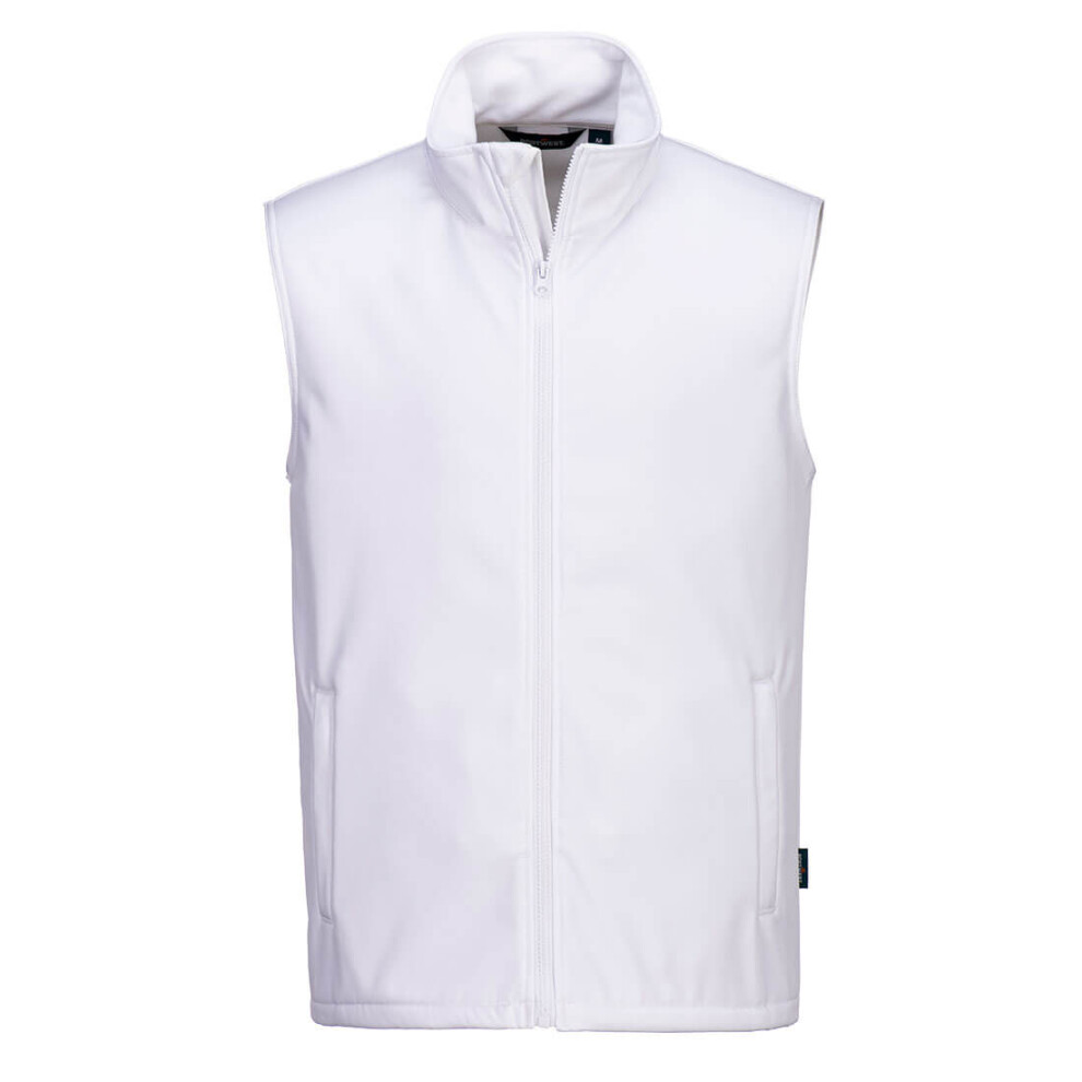 (White, L) Portwest Print And Promo Softshell Gilet (2L)