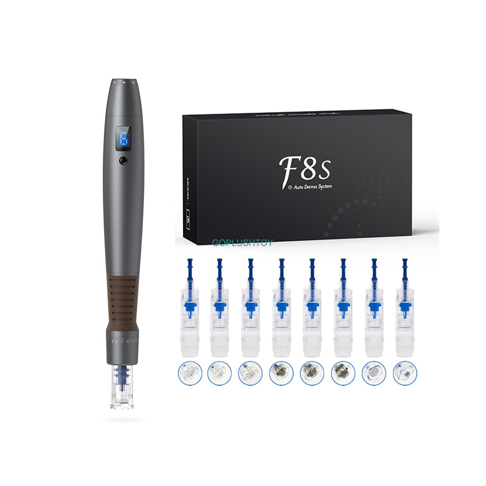 Goplushtoy (F8s Microneedling Pen With 20Pcs Cartridges) F8s Microneedling Pen Wireless Derma Auto Pen Kit