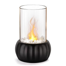 (Black) Desktop alcohol fireplace indoor modern metal stove black portable real fire fireplace