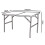 (4ft Table) Black Rattan Design Folding Table Garden Patio 8