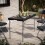 (4ft Table) Black Rattan Design Folding Table Garden Patio 5