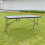 (5ft Table) Black Rattan Design Folding Table Garden Patio 3