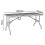 (5ft Table) Black Rattan Design Folding Table Garden Patio 8