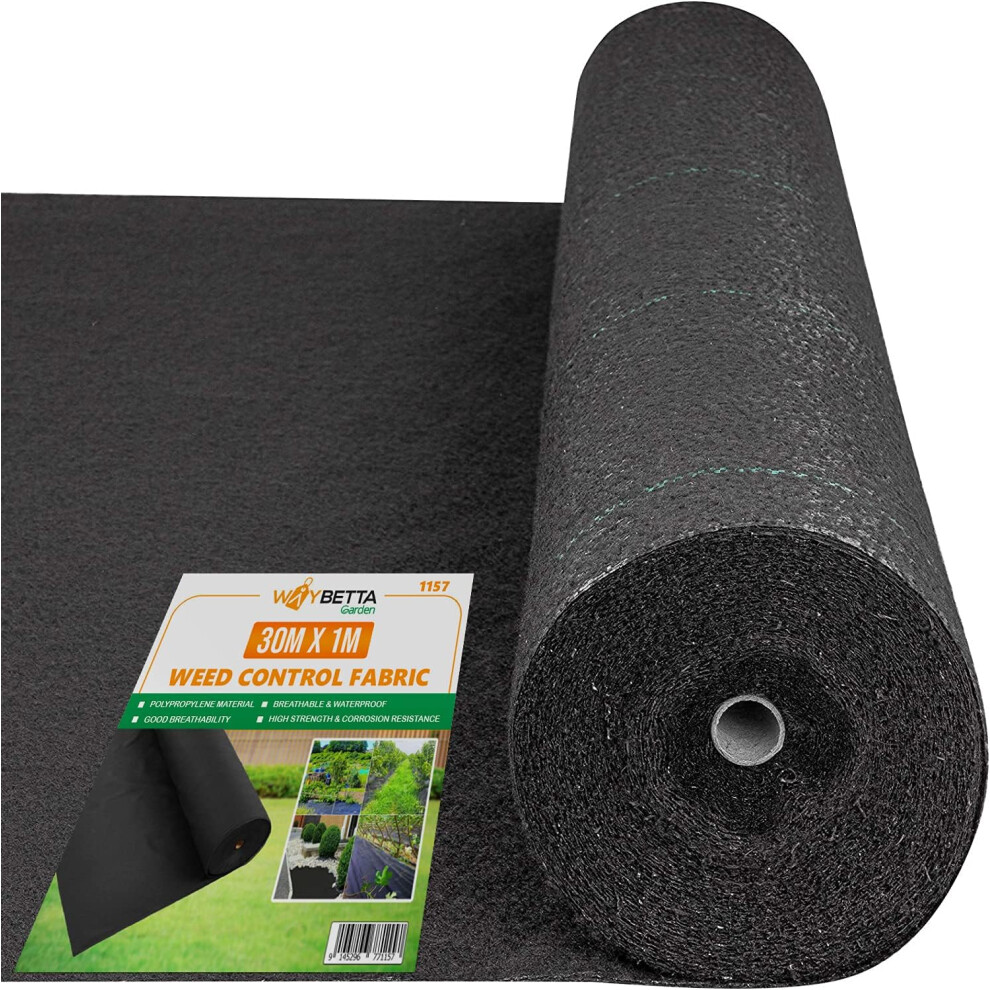 Weed Control Fabric Membrane Garden Landscape Ground Cover Sheet 1X30m