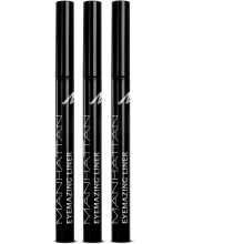 Manhattan Eyemazing Liner Precise Eyeliner Pen 1010 Black Lacque x 3