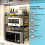 3 Tier Expandable Kitchen Microwave oven Rack Stand Storage Holder Corner Shelf 2