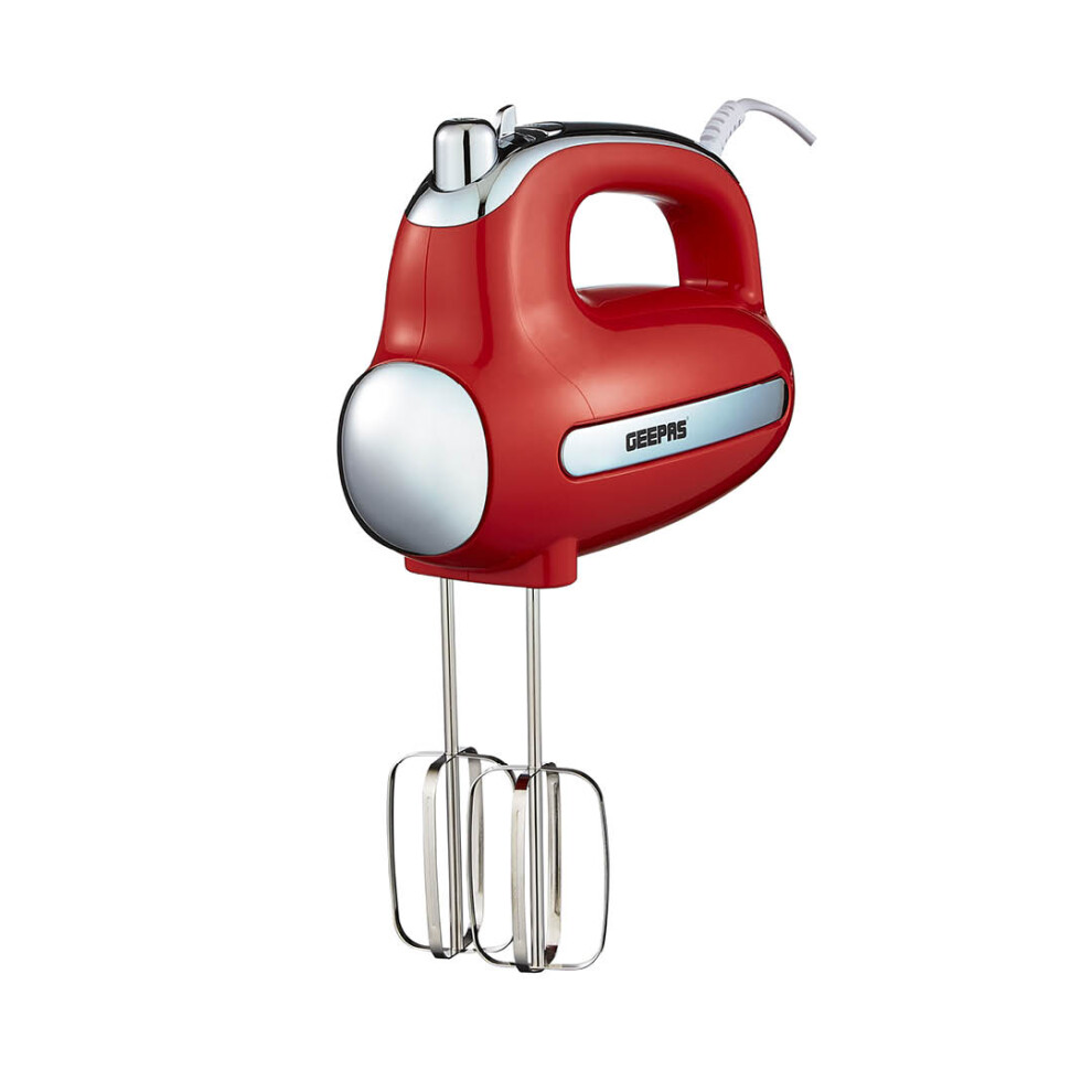 Geepas Electric Hand Mixer 5Speeds & Turbo -Electric Whisk, Egg Beater