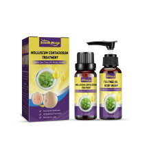 (Wart removal shower gel 30ml + wart removal liquid 30ml) Wart removal set, skin cleansing, armpit removal, hand and foot wart removal, flat care solution set