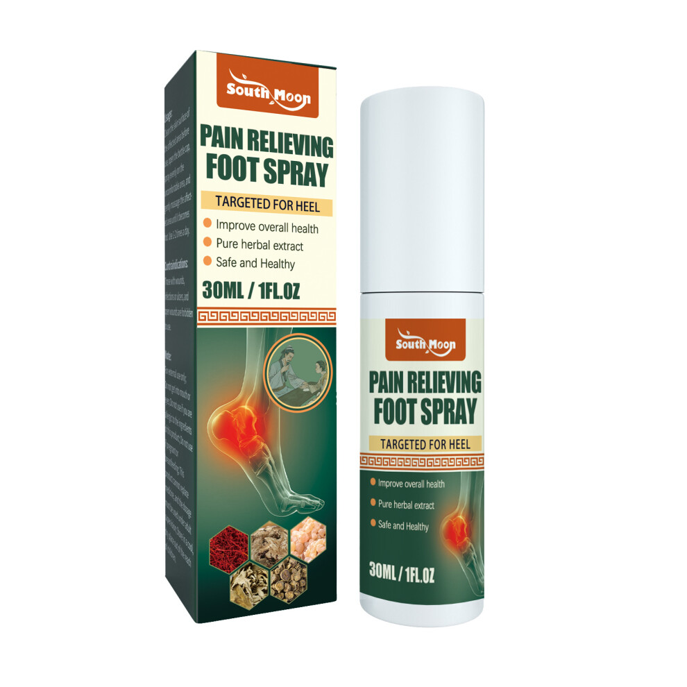 Srj Star (30Ml) Heel Pain Spray Heel Pain Plantar Bone Spur Muscle Pain Achilles Tendon Pain Relief