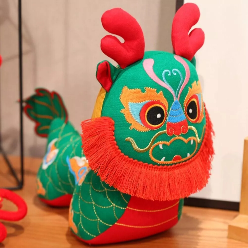 (green, 20cm) Zodiac Dragon Plush Doll Chinese Dragon Plush Toy  Kids Toys-image-OPC-PDXDWTQ-NEW