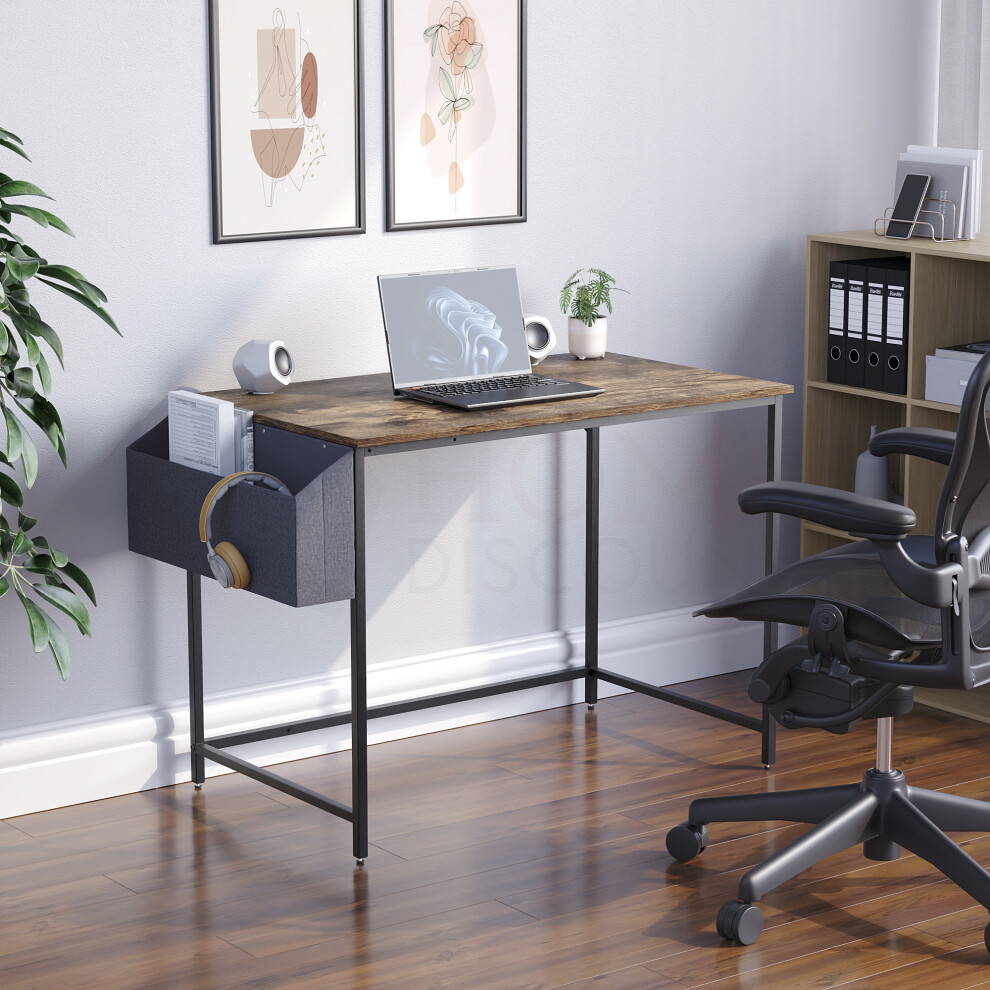 (Dark Wood) Vida Designs Brooklyn Large Home Computer Desk