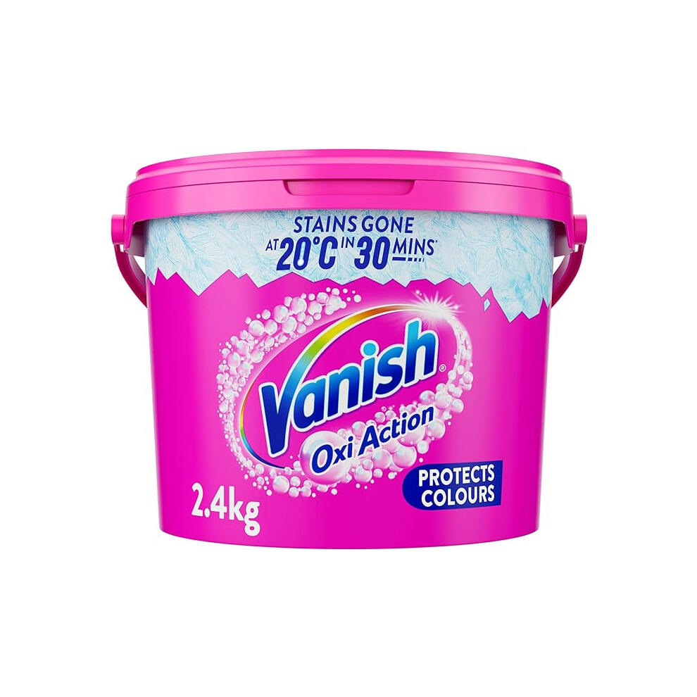 Vanish Gold Oxi Action Laundry Booster and Stain Remover Powder Colours 2.4kg Removes Tough Stain Even at 20 Keeps Colours Bright Safe on everyday