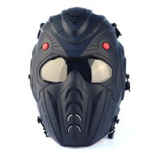 (BGY) Tactical Full Face Paintball Mask Timemen Skull Pc Lens Steel Mesh Safety Goggles Mask Military Hunting Arisoft Protective Mask