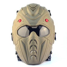 (TGY) Tactical Full Face Paintball Mask Timemen Skull Pc Lens Steel Mesh Safety Goggles Mask Military Hunting Arisoft Protective Mask