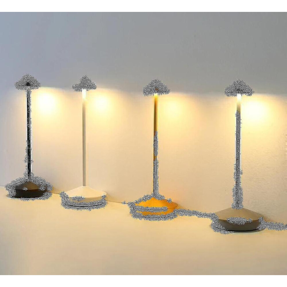 (brown) Rechargeable Table Lamp Creative Dining Touch Led Hotel Bar Coffee Pina Pro Table Lamp Lampada Da Tavolo Decorative Desk Lamp