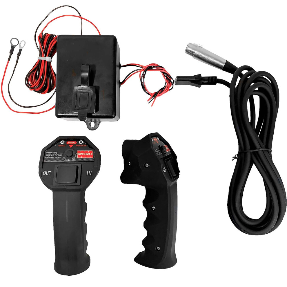 WINCHMAX Winch Remote Control, Wireless. Twin SL Handsets, Long Range With Enclosure. 24V