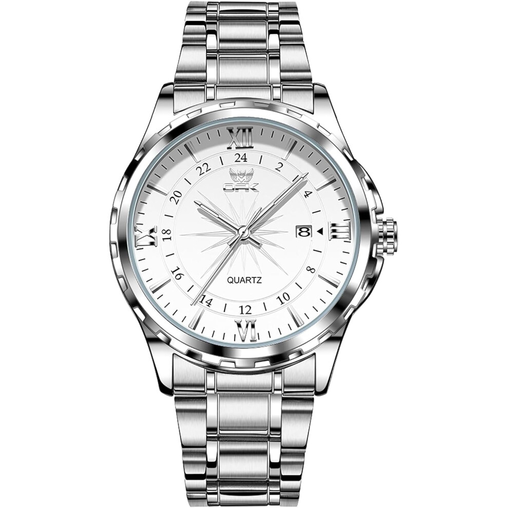 VEANXIN Watches for Men Leather Business Analog Quartz Men's Watch Luminous Date Dress Watch Waterproof Stainless Steel Casual Classic Male Wrist Wa-image-OPC-PDXF2NN-NEW