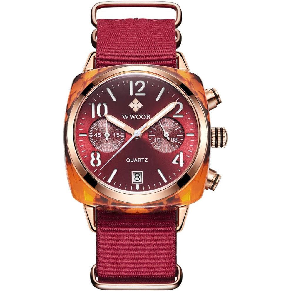 Photos - Wrist Watch VEANXIN Women's Watches Date Waterproof Analog Quartz Watch Nylon Strap Dress Luxury 