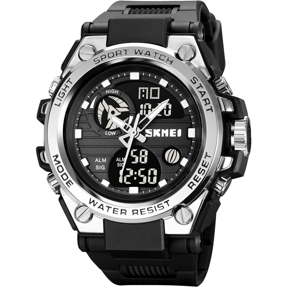 Photos - Wrist Watch VEANXIN Analog Digital Watches VEANXIN Men Army  50M Waterproof Alarm Stopwatch Luminous Hands LED Sports Watch