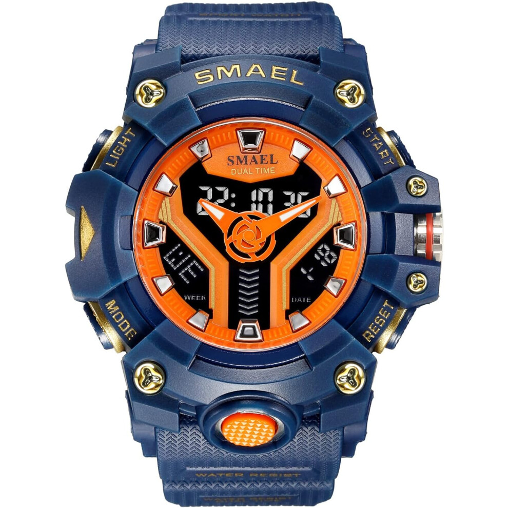 Photos - Wrist Watch VEANXIN Men's Outdoor Sport Watch Dual Time Multifunction Luminous Watch Date Week Display 50M Waterproof Male Wristwatch