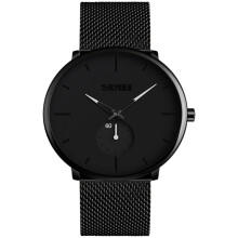 VEANXIN Mens Watches Ultra Thin Wrist Watches for Men Minimalist Waterproof Quartz Analog Stainless Steel Mesh Band Watch