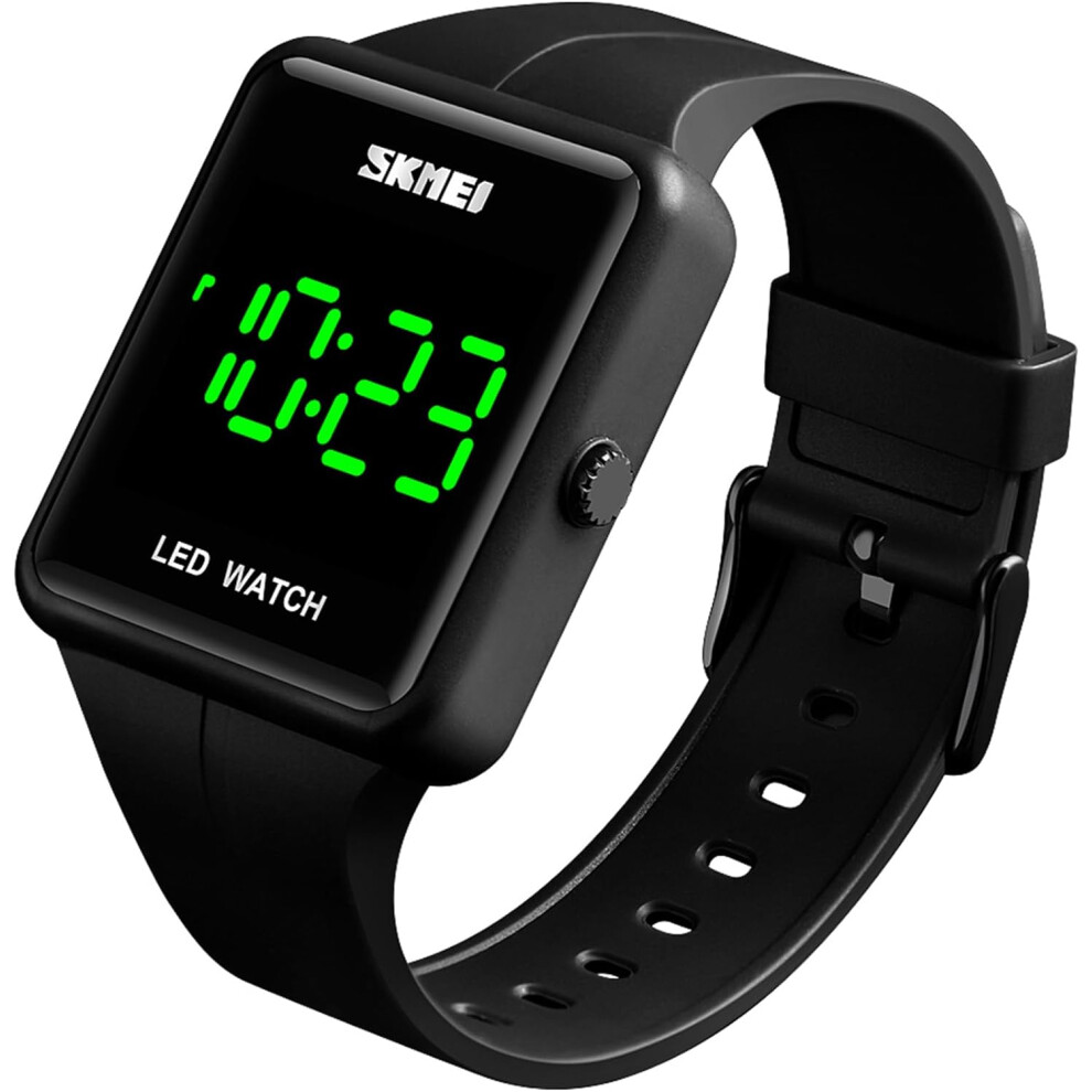 Veanxin Large Face Led Digital Watch Date Time 3Bar Waterproof Wristwatch Men Women Sports Watches