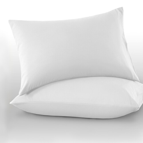 Imperial Rooms (White, Plain Pillowcase 2-Pack) Plain Duvet Cover Single Double King Bed Set Quilt