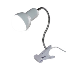 Clip On Headboard Light for Reading Clamp for Desk Led E27 Table Lamp Clamp Desk Light (White)