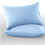 Imperial Rooms (Light Blue, Plain Pillowcase 2-Pack) Plain Duvet Cover Single Double King Bed Set Quilt 1