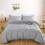 Imperial Rooms (Silver, Double) Plain Duvet Cover Single Double King Bed Set Quilt 1