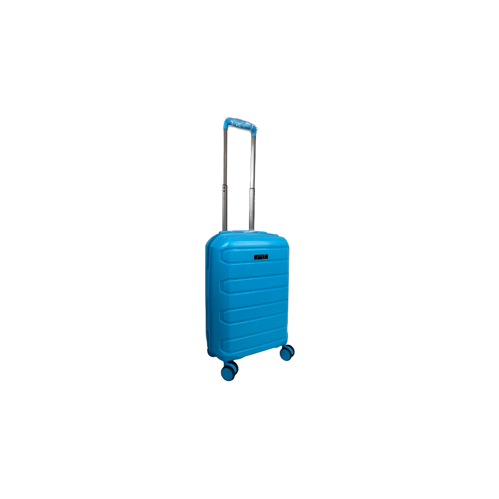 Hampton & Stewart (Sky Small 20") Hampton&Stewart Pp 8 Wheel Hard Shell Suitcase Blue