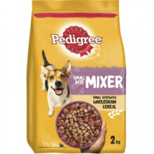 Pedigree Small Bite Mixer Original 2kg - Wet & Dry Complementary Food for Small Adult Dogs, Supports Oral Care